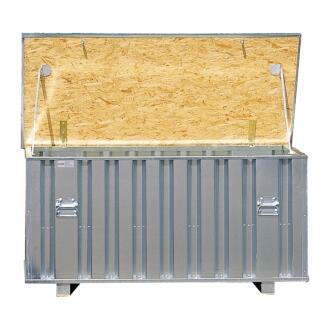 Lagerbox 'STWL' 1790 x 860 x 890 mm aus Stahl, verstärkter Deckel und Boden