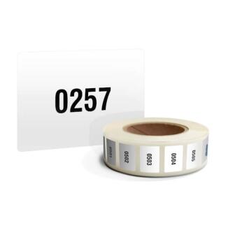 Modellbeispiel: Etiketten, forl. nummeriert, VPE auf Rollen (2 x 500 Stk.) (Art. 32.3549)