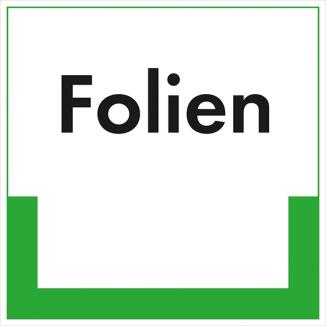 Kennzeichnungsschild Folien