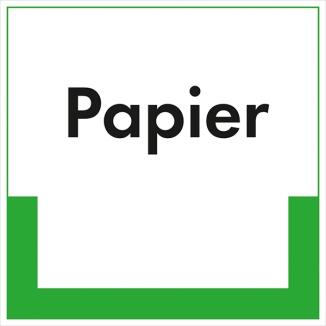 Kennzeichnungsschild Papier