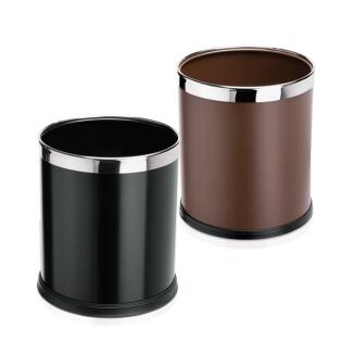 Papierkorb 'WSA15', 9,5 Liter aus Stahl, abnehmbarer Edelstahlring zur Müllbeutelfixierung