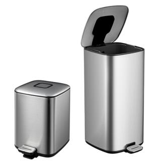 Abfallbehälter 'Regent' EKO, 6-32 Liter aus Edelstahl, mit Pedal
