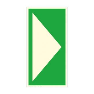 Erste Hilfe-Zusatzschild, Richtungsangabe gerade, langnachleuchtend