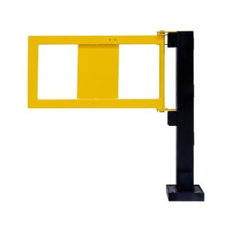 Modellbeispiel: Geländer-Tür für Rammschutzgeländer -Hybrid-, Schließung mit Gasdruckfeder (Art.