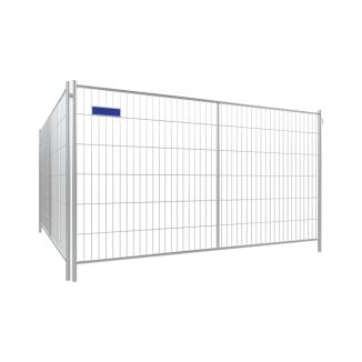 Bauzaun 'Profi M' Höhe 2,00 m, mit zusätzlichem Mittelholm, Standrohre Ø 42,4 mm