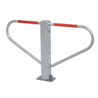 Parkplatzsperre, umlegbar und selbsteinrastend