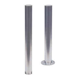 Modellbeispiel: Absperrpfosten -Bollard- Ø 89 mm (links zum Einbetonieren Art. 4089, rechts mit