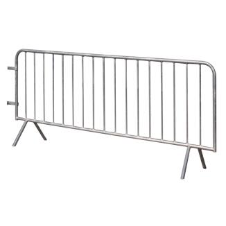 Absperrgitter Typ B 'Control' aus Stahl, Länge 2100 oder 2600 mm, mit angeschweißten Füßen