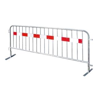 Absperrgitter Typ SE aus Stahl, Länge 2000 oder 2500 mm, mit integrierter Tastleiste