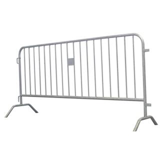 Absperrgitter Typ D 'Rule', Stahl, Länge 2000 oder 2500 mm, wahlweise mit integrierter Tastleiste