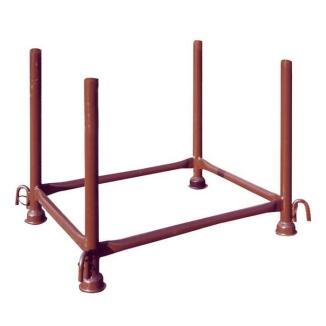 Stapelpalette 0,90 x 0,70 x 0,70 m, lackiert oder verzinkt, wahlw. mit Kranhaken o. -ösen