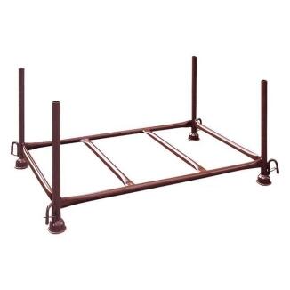 Stapelpalette 1,50 x 0,87 x 0,60 m, lackiert oder verzinkt, wahlw. mit Kranhaken o. -ösen