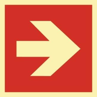 Brandschutzzeichen Richtungsangabe HIGHLIGHT