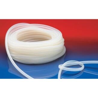 PTFE-Lebensmittelschlauch 50m, ID 2-14mm, AD 4-16mm, Wandst. 1mm, -150°C bis +200°C, transparent