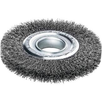 LESSMANN Rundbürsten D.100-300mm, Drahtstärke 0,3-0,35mm, gewellt, max. 8000-3000min-¹