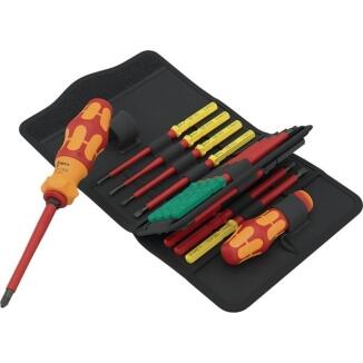 Schraubendrehersatz Kraftform Kompakt VDE 17 RA 1, 17-tlg, Schlitz, PH, PZ, Torx, in Gürteltasche