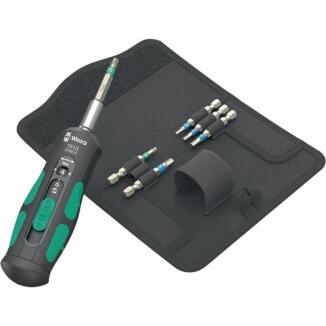 WERA Drehmomentschraubendrehersatz 7515/7, 7-tlg, 2-6 Nm, Torque Lock, 6 Bits, textile Tasche