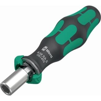 WERA Bithandhalter 838 RA S 1/4 Zoll, Komfort Plus Griff, mit Magnetbithalter oder Rapidaptor