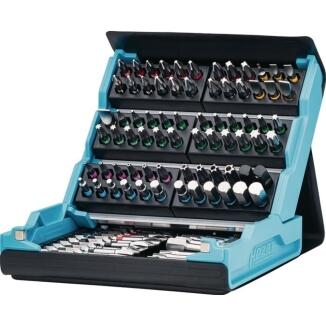 Bitsortiment SmartCase 2200SC-3, 96-tlg. mit Magnetverschluss, Schlitz/PH/PZ/TX, Farbleitsystem