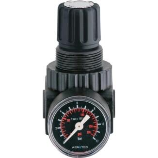 Druckregler AEROTEC FX 3100 1/4 Zoll oder FX 3200 1/2 Zoll, inkl. Manometer, Luftablass