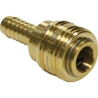 Schnellver.Kup m.Tülle Messing NBR, Schlauchweiten 6-13mm, Durchfluss 1000, 35 Bar, TEGUMA