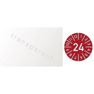 Einjahreskabelprüfplakette 25x60mm J.2024 oder J.2025, selbstklebend, 100 Stück im Beutel