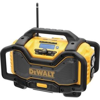 DEWALT Baustellenradio DCR027, 14,4-54V, Bluetooth, AUX, Digitalanzeige, integrierte Steckdosen