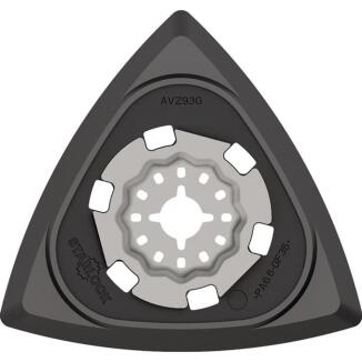 Dreieckschleifplatte Starlock 93mm klett, staubarm, METABO, für effizientes Schleifen