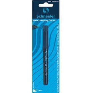 Schneider Maxx 249 Geldscheinprüfstift, Money Checker, schwarz, 1-3mm, erkennt Fälschungen