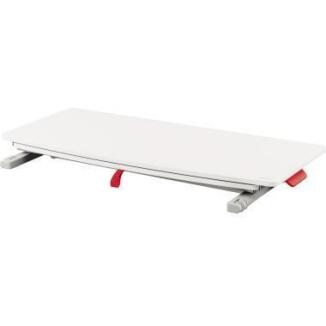 Leitz Ergo Cosy Schreibtischaufsatz grau, höhenverstellbar, mit Tastaturablage, modern, stabil