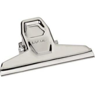 MAUL Briefklemmer 95mm, Metall silber, universell einsetzbar, hohe Klemmkraft, 3 Jahre Garantie