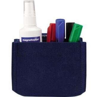 magnetoplan Stiftehalter magnetoTray ecoAware MEDIUM, blau, grün, rot, aus 100 % recyceltem