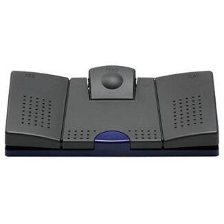 Grundig Fußschalter 536, für Start, Stopp, Schnellvorlauf, GBS-Stecker, Digta Soundsystem