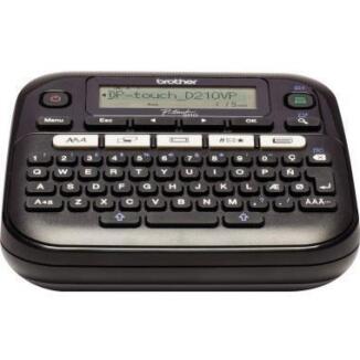 Brother P-touch D210VP, kompaktes Beschriftungsgerät, 3,5-12mm Bänder, inkl. Netzadapter, Koffer