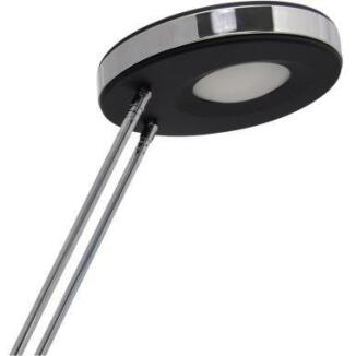 MAUL Tischleuchte MAULpuck, LED Standfuß schwarz oder weiß, trendy Design, kompakt, 330 mm