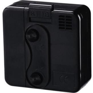 Hama Reisewecker A50 schwarz, fluoreszierende Zeiger, Speed-Alarm, analog, mit Batterie