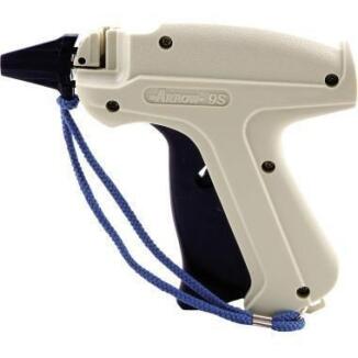 ARROW Etikettierpistole 9S, für Textilien, Schuhe, Lederwaren, inkl. Stahlnadel, grau