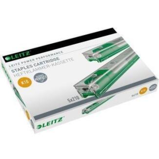 Leitz Heftklammerkassette K10, verzinkt, 5x210 St., für Blockheftgerät 5551 oder 5550, grün