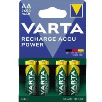 Varta Akku Ready2Use AA Mignon HR6 2600mAh, 4 St./Pack, Hochleistungs-NiMH, sofort einsatzbereit