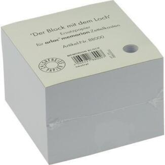 arlac Zettelboxeinlage memorion 10x10 cm, 600 Blätter, weiß, 90 g/m², Notizzettel