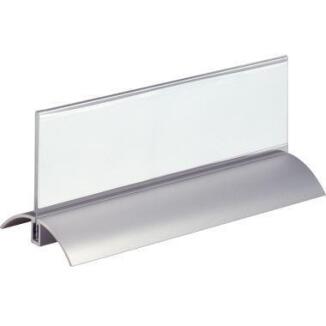 DURABLE Tischnamensschild Desk Presenter 2er Set, transparent, beidseitig, auswechselbar, T-Form