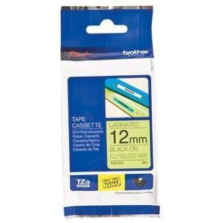Brother Schriftbandkassette TZEC31 12mmx5m, schwarz auf signalgelb, laminiert, wetterfest
