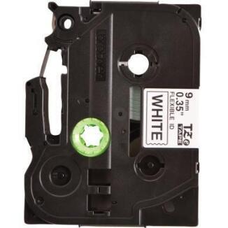 Brother Schriftbandkassette TZEFX221, 9mm, schwarz auf weiß, laminiert, hitzebeständig, wasserfest