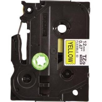 Brother Schriftbandkassette TZEFX631, 12mm, schwarz auf gelb, laminiert, hitzebeständig, wasserfest