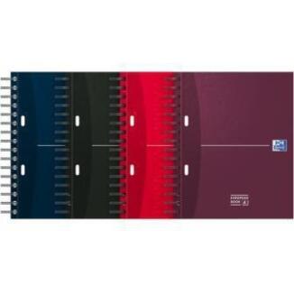 Oxford Registerbuch A4+, kariert, 120 Blatt, Doppelspiralbindung, farbig sortiert, mit