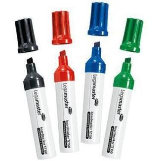 Legamaster Whiteboardmarker TZ150, 4 Farben, 2-7mm, trocken abwischbar, schnelltrocknend