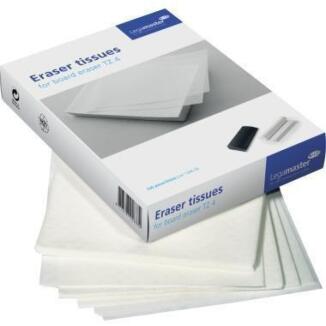 Legamaster Löschpapier 100 St., für Tafellöscher TZ4, biologisch abbaubar, weiß, 100% Viskose