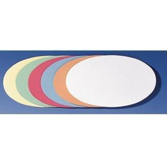 FRANKEN Moderationskarten oval, 11x19cm, 100% recycelt, farbig sortiert, 500 St./Pack