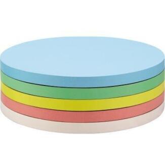 MAGNETOPLAN Moderationskarten rund 140mm, farbig sortiert, 500 Stück, nicht selbstklebend