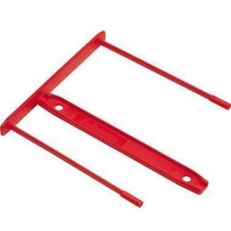 Bankers Box Abheftbügel rot, 100 St./Pack, Kunststoff, 85mm, für 500 Blätter, einfaches Entnehmen